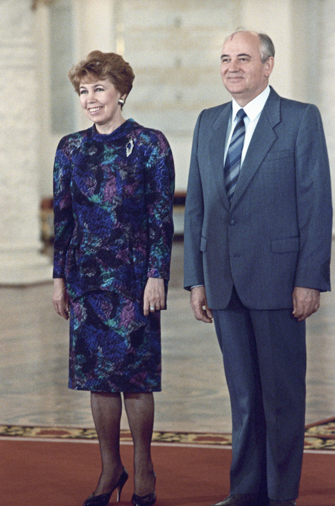 Mikhaïl Gorbatchev et son épouse Raïssa
